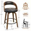 Conjunto de 3/4 Cadeiras de Bar Modernas com Enceramento