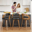 Conjunto de 3/4 Cadeiras de Bar Modernas com Enceramento