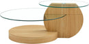 Mesa de Centro de Maidera com Vidro