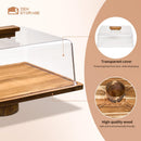 Suporte de Bolo de Madeira de Acácia