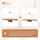 Suporte de Bolo de Madeira de Acácia