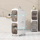 Armário de Armazenamento Fino de Banheiro