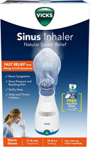 Inhalador nasal Vicks - Alivio de vapor sin medicación para alergias, congestión, tos y resfriados, vaporizador vocal, calma las vías nasales y de la garganta, funciona con VapoPads (1 incluido)