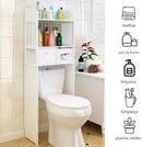 Armário de Armazenamento Sobre o Vaso