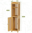 Gabinete Organizador de Banheiro em Bambu