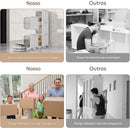 Armário de Armazenamento Fino de Banheiro