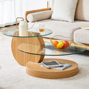 Mesa de Centro de Maidera com Vidro