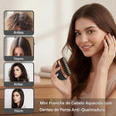 Mini Escova Alisadora de Cabelo Sem Fio Portátil