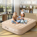 Colchão Inflável Queen Casal Com Bomba Elétrica Impermeável Respirável Suporta 300kg Silencioso