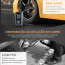 Auxiliar De Partida De Bateria 5 Em 1 Com Compressor E Bomba