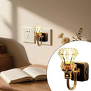 Luzes Noturnas Vintage Conectadas À Parede, Plugue Led Flowe