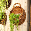 Cesta De Rattan Para Flores Médio