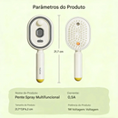 Escova Alisadora Vapor Elétrica Cabelo