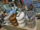 Conjunto de 3 Peças de Caçarolas Térmicas de Alta Qualidade para Cozinha, em Ferro e Aço Inoxidável, com Capacidades de 4L, 5L e 6L, para Armazenamento e Aquecimento de Alimentos