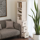 Armário para Banheiro com 2 Prateleiras Ajustáveis e 3 Gavetas