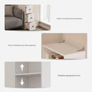 Armário para Banheiro com 2 Prateleiras Ajustáveis e 3 Gavetas