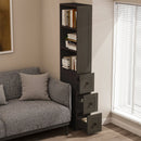 Armário para Banheiro com 2 Prateleiras Ajustáveis e 3 Gavetas