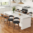 Conjunto de 3/4 Cadeiras de Bar Modernas com Enceramento